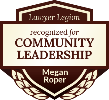 Megan Roper | recognized for community leadership | Lawyer Legion